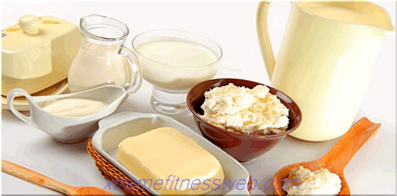 tabela kalorii - mleko i produkty mleczne