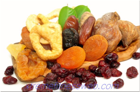 kalorični stol - sušeno voće
