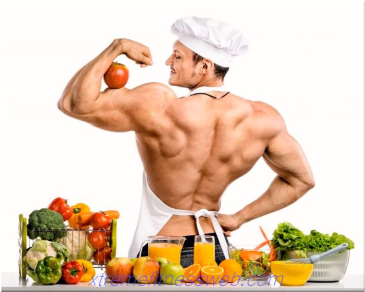 voeding voor het verkrijgen van spiermassa: voedingsplan