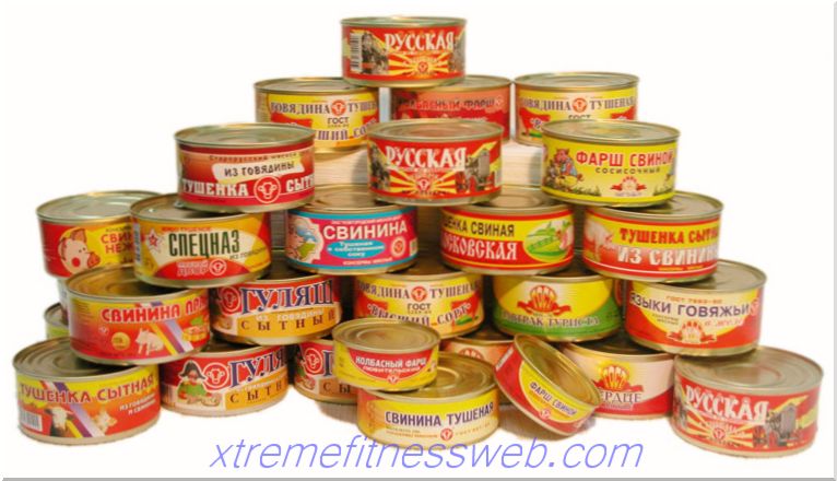 calorie table - canned meat and smoked meats
